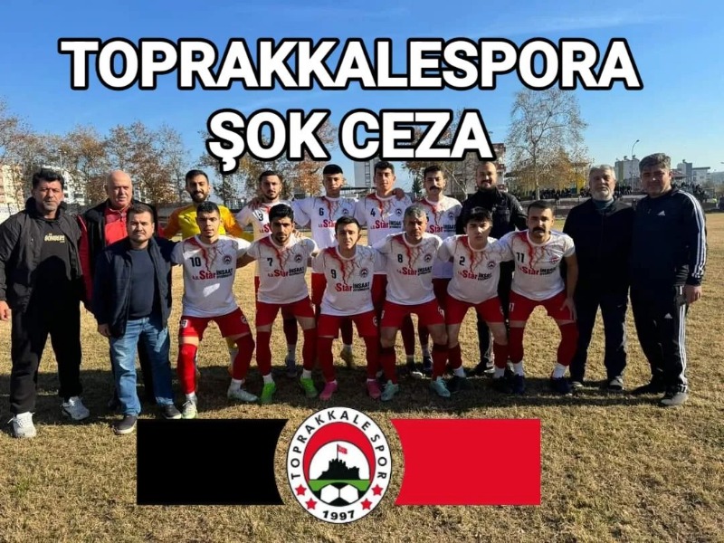  Toprakkalespor'a şok ceza